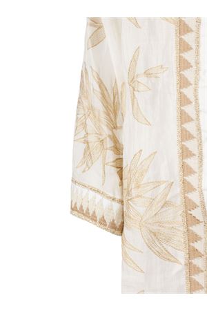 Cream white breathable ramie shirt PHO FIRENZE | 4323022LOTONATURALE